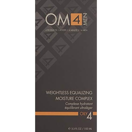 Organic Male OM4 Oily Step 4: Weightless Equalizing Moisture Complex, Moisturizer for Oily Skin to help reduce shine and breakouts for men