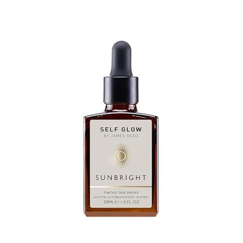 Self Glow by James Read - Sunbright Mix-In Tinted Tan Drops for Customizable Glow | Blend into Moisturizer, Serum, or Makeup | Instant, Buildable Glow | Silicone + Drying Alcohol-Free (30mL | 1 fl oz)