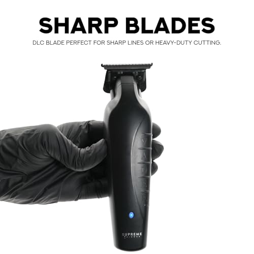 Supreme Trimmer Vader ST3778 ? Professional Cordless Barber Liner | 210 Min Runtime, 7000 RPM Motor, Zero Gap DLC T-Blade, USB-C Fast Charging | Beard, Hair & Body