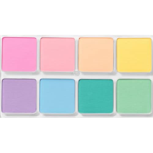 Pastel Eyeshadow Palette ? 8 Dreamy Shades, Micro Palm Size, Pressed Pigments & Eyeshadows, Blendable, Vegan, Cruelty-Free, Paraben-Free, palette matte, colourpop