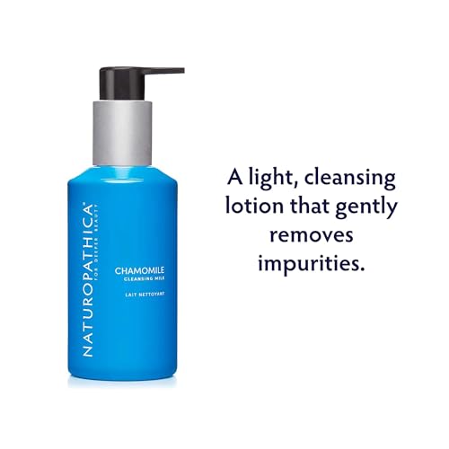 Naturopathica Chamomile Cleansing Milk, Gentle Facial Cleanser for Dry and Sensitive Skin, Antioxidant Rich Face Wash for Men & Women, 5 fl oz