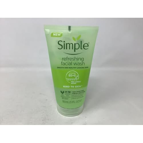 Simple Kind to Skin Refreshing Facial Gel Wash, 5.07 Ounce / 150 Ml (Pack of 3)