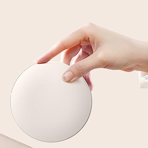 2X Magnification Makeup Mirror with LED Light Mirror for Sunscreen Test with LED Light, Portable Cosmetic Mirror for Travel, Ideal for Sunscreen Compact & Travel Mirrors