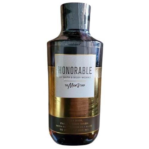 Bath & Body Works Men's Honorable Ultimate Hydration Body Cream and 3-in-1 Hair, Face, Body Body Gel Wash 2 Piece Set