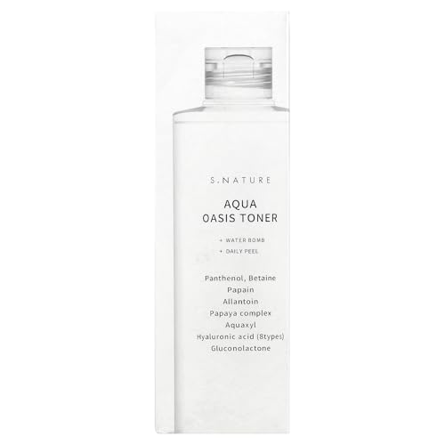 S.NATURE Aqua Oasis Toner | PHA, Soothing and Calming Skin,Hydrating, Refreshing Toner for All Skin Types, Korean Skin Care, Vegan | 300ml, 10.14 Fl Oz