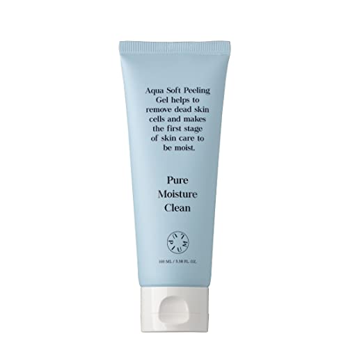 LU'PIUM Aqua Soft Peeling Gel - Dead Skin cell Remover Face Scrub for Sensitive Skin with natural ingredients - 8 types of hyaluronic acids, Glyceryl Clucoside, Seaweed extract, Rice extract 3.38 Fl. Oz