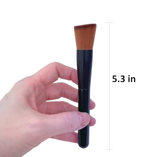 Kumanofude Kumano brush Makeup Brush, Kumano Fude, Made in Japan (Foundation Brush 5.3 inches-B)