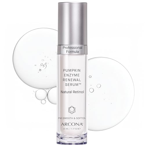 ARCONA Pumpkin Enzyme Glow Serum ? Transforms Dull Skin Overnight with Plant-Based AHAs & Natural Retinol | Reveals a Brighter, Smoother Complexion | Gentle Retinol Serum for Face, 1.17 fl oz
