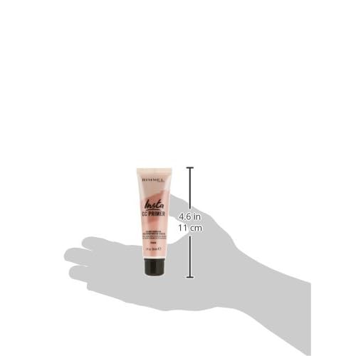 Rimmel London Insta Flawless - 30 Peach - Color-Correcting Primer, Brightening, Evens Skin Tone, Preps Skin, 1oz