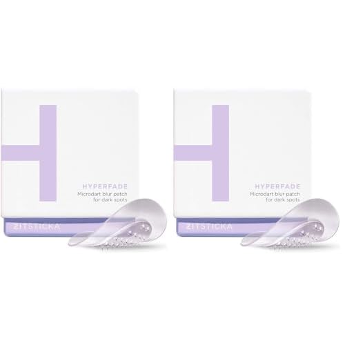 ZitSticka Hyperfade Microdart Pimple Patch, Hydrates & Evens Skin Tone, With Hyaluronic Acid & Vitamin C for Clear, Smooth-Looking Skin (12 Count) (Pack of 2)