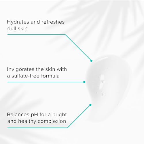 ClarityRx C-Results Vitamin C Facial Cleanser, Natural Plant-Based Brightening Face Wash with Lactic Acid