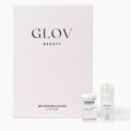Glov Beauty Micro Infusion System for Face & Lips ? 0.25mm 24k Gold Cosmetic Facial Stamp with Hyaluronic Acid, Collagen Peptides & Licorice Root Serum Ampoules (1x Infusion Application, 3x Serums)