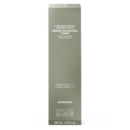 Doctor BABOR Microbiomic Herbal Balancing Toner (200 ml) - Vegan Facial Toner with Plant Extracts and Niacinamide - Professional Skincare for Clear, Radiant Skin