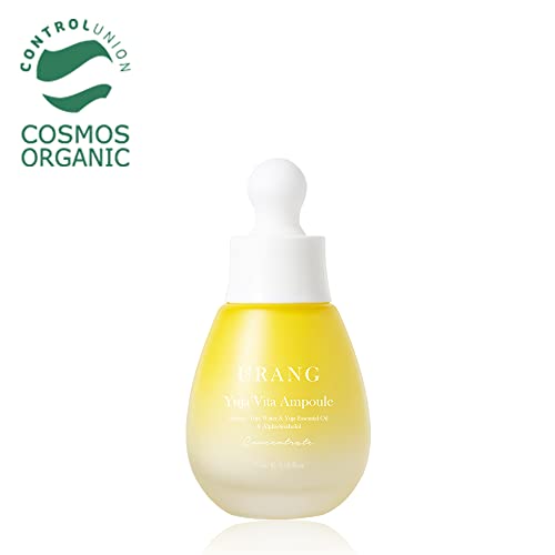 URANG Yuja Vita Ampoule | Organic Certified | Contains Organic Yuja Water, Yuja Essential Oil, & Alpha-Bisabolol | Supports Tone Up & Blemish Minimizing Treatment | 1.18 Fl oz