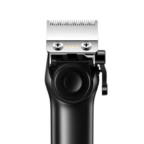 VGR 001 Clipper DLC Carbon Steel Blade Replacement, Professional Precision Ceramic Moving Clipper Blades with 2 Pairs Screws, Model Clipper with Coating Fix Blade Set