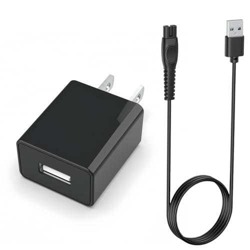 USB Charger for Philips Norelco Shaver i9000 2400 3900 Series, Head Shaver Pro 7000 9000 & OneBlade 360, Compatible with X9000 XP9402 X3001 S3341 HS7980 HS9980 QP2724 QP6552