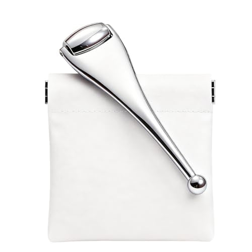 Gentle Metal Eye Roller For Blocked Eyelid Glands,Eyelid Massage Wand For Improves Meibum Flow & Unclogs Oil Glands,Relieve Chalazion,Stye,Dry Eyes,And Mgd,Soothe Puffy Eyes