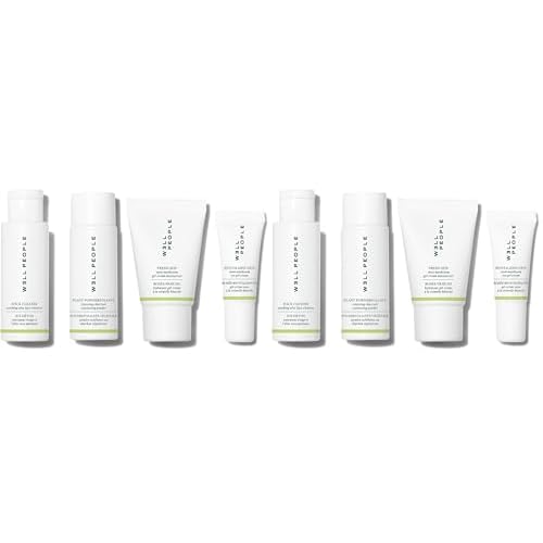 Well People Plant Power Skincare Starter Mini Set, Step-by-Step Skincare Kit For Cleansing, Hydrating, Exfoliating & Nourishing, Vegan & Cruelty-free (Pack of 2)