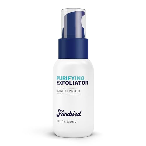 Freebird Exfoliator and Moisturizer - 30mL Purifying Exfoliator and 50mL Hydrating Lotion, Soothes & Prepares Skin, Anti-Pore Clogging, Non-Greasy Formula, Ideal for Bald Men and Women