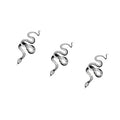 Fashion Realistic Big Size Black Snake Temporary Tattoo Stickers for Women Men Waterproof Fake Tattoo Waist Body Forearm Arm (Pack of 3)