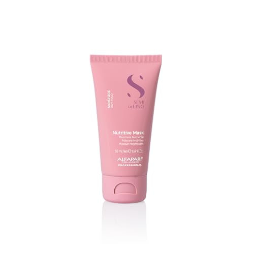 Alfaparf Milano Semi di Lino Moisture Travel Size Shampoo and Hair Mask Set for Dry Hair - Sulfate Free - Hydrating - Moisturizing - Nourishing