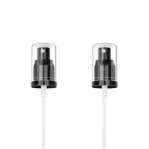 2PCS Replacement Press Cover Air Pump for Maybelline Fit Me Matte + Poreless Liquid Foundation Makeup Base (Black)