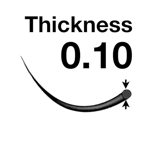 Eyelash Extensions 0.10mm Thickness C Curl Length 13mm Individual Volume Natural-Looking eyelashes Single Size For Lash Extension (0.10,C,13mm)