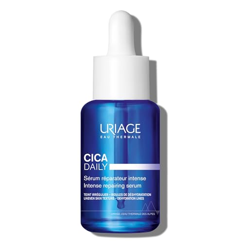 Uriage Cica-Daily Intense Repairing Serum, Made With Prebiotic, Hyaluronic Acid & Centella Asiatica, Boosts Skin Repair, Paraben & Fragrance-Free, Non-Comedogenic
