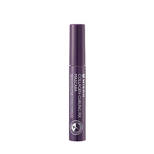 MIZON Collagen Curling Fix Mascara long lasting no smudges high volume korean make up with skincare benefits (0.20 oz)