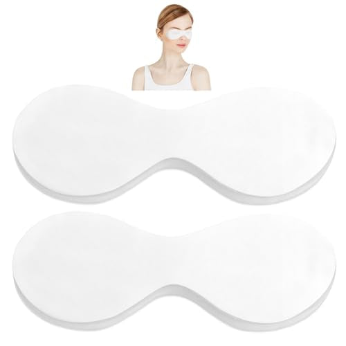 100 Sheets Eye Covers for Facials Disposable Eye Masks Non-woven Cotton Eyes Pads Spa Eyes Masks Care Patches Paper Paper Beauty Sheets for Facial Treatments, Skincare Spa Home Beauty Wet Compress