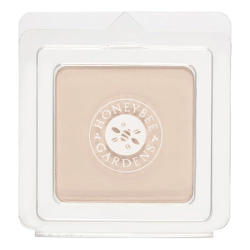 Honeybee Gardens Pressed Mineral Powder Foundation Refill, Geisha, Pale, Cool Shade, Adjustable Coverage, Natural Finish, With Botanical Extracts And Vitamin E, 7.5g
