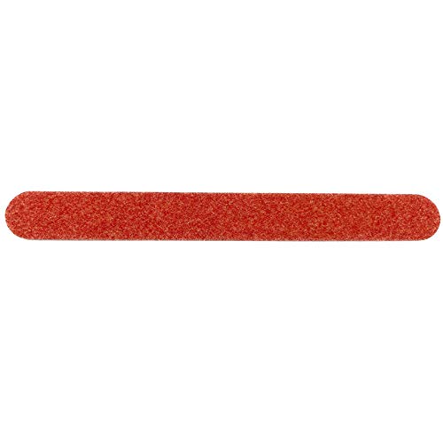 Soft Touch Nail File, Extra Coarse 80 Grit, Durable Red Mylar, for Acrylic Nails, 7 Inch - 25 Piece