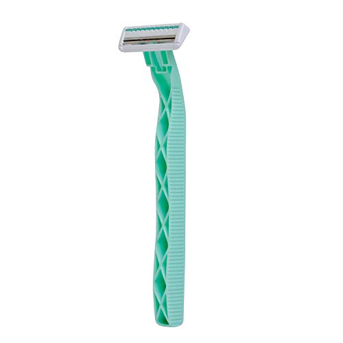 Kai About Face Body Twin Blade Pivoting Disposable Razors; 12 Shavers for Women; Curve-Hugging Pivoting Head with Aloe & Vitamin E Strip, Shaving Razors for Women (Pack of 2)
