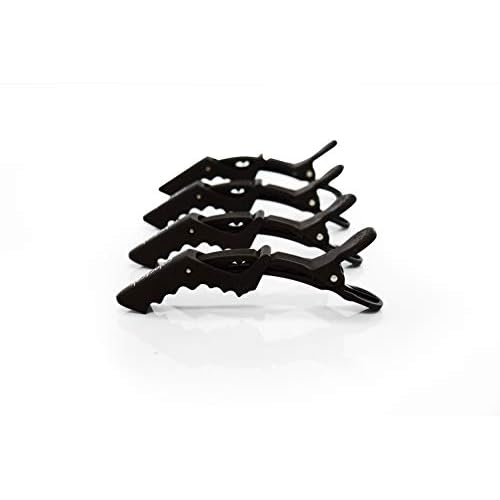 Colortrak Rubberized Jumbo Croc Clips - 4 Pack, Rubberized Finish Croc Clips to Prevent Slippage, Stain Resistant, Ergonomic Grip, Double-Hinged Design, 5.3" Long