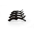 Colortrak Rubberized Jumbo Croc Clips - 4 Pack, Rubberized Finish Croc Clips to Prevent Slippage, Stain Resistant, Ergonomic Grip, Double-Hinged Design, 5.3" Long