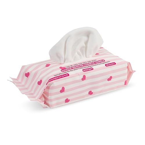 Makeup Remover Cosmetic Towels, Reusable (25 Count, 200 Uses) and Disposable Face Towel, Machine Washable, Ultra Soft, Removes All Types of Makeup, Specifically Made for Face and Body