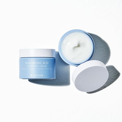 JAYJUN Hyaluronic Acid Hydrating Cream 50g - Lightweight Daily Moisturizer with 8-Weight Hyaluronic Acids & Panthenol