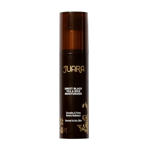 Juara Sweet Black Tea & Rice Facial Moisturizer - Kombucha Firming Face Cream with Rice Bran Oil - Smoothing Hydrating Treatment for All Skin Types - Makeup Primer - Made in USA - 1.7 oz