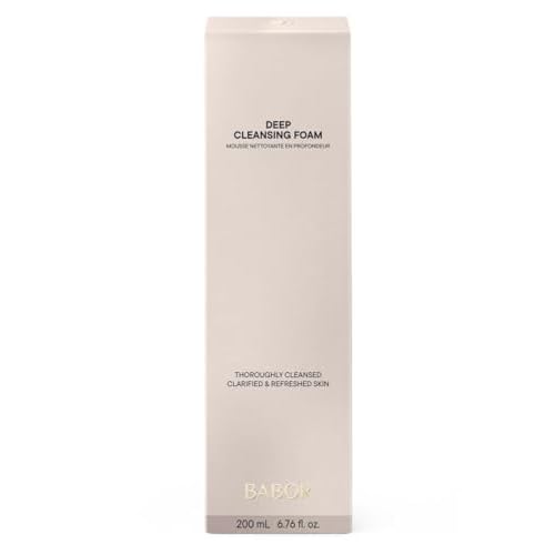 BABOR Deep Cleansing Foam for Combination Skin and Oily Skin, Refreshing Foam for Daily Facial Cleansing, Vegan Formula, 1 x 200 ml