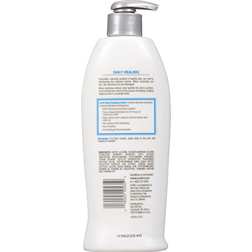 Curel Daily Healing Original Lotion For Dry Skin, 13 Ounces Each (Value Pack Of 3)