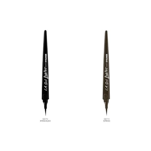 L.A. Girl Line Art Matte Eyeliner, Espresso GLE713 (Pack of 2)