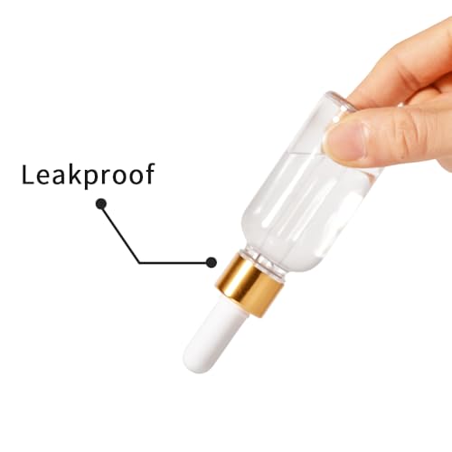 48P-1oz,Glass Dropper Bottle for Essential Oils Eye Dropper Small Travel Containers Tincture Bottles with Dropper