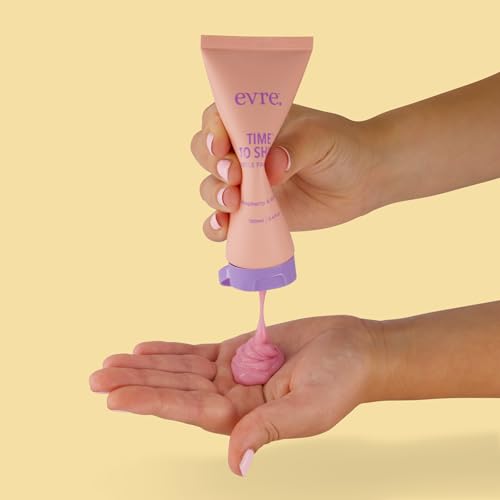 Evre Time To Shine Raspberry & Almond Teen Face Scrub, Gently Exfoliates & Smooths, Natural, Cruelty-Free & Palm-Free, Great for Sensitive Skin, 3.4 Fl Oz