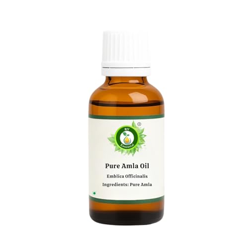R V Essential Pure Amla Oil 15ml (0.507oz)- Emblica Officinalis (100% Pure and Natural Rare Herb Series)