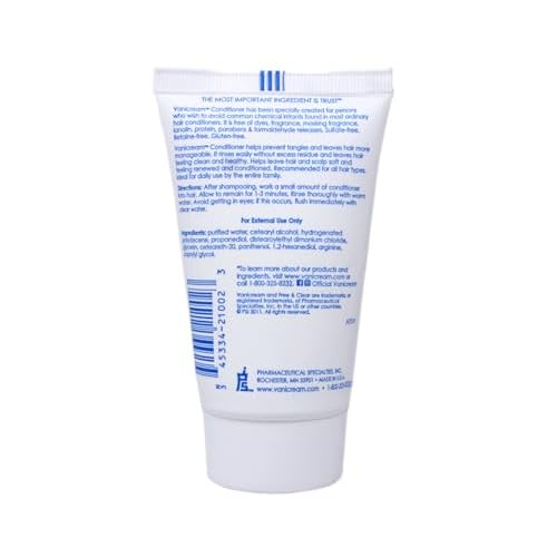 Vanicream Shampoo and Conditioner, 2 Ounce Travel Size Combo Set