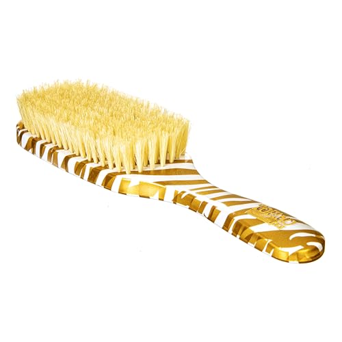 Torino Pro Wave Brush #253-7 Row Soft bristles Shower brush -100% Pure Boar Bristles - Great for laying down your 360 Waves
