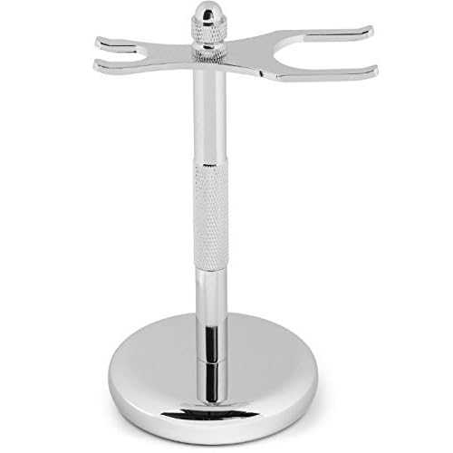 G.B.S Men¡¯s Shave Set, Double Edge Safety Razor, Badger Hair Shaving Brush, Brush and Razor Stand, Chrome Shaving Bowl, Natural Shaving Soap and Blades
