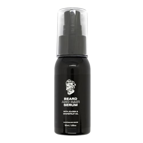 Beard & Hair Serum Smoothing Treatment with Antioxidants & Nutrient Rich Natural Oils, 1.69 Oz