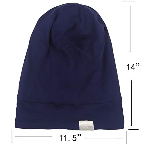 Satin Lined Bonnet Silky Hair Wrap Large Sleep Cap - Adjustable Beanie Slouchy Hats Bonnets for Women Curly Long Hair