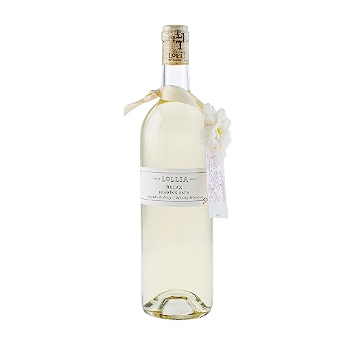 Lollia Relax Bubble Bath, 25 fl. oz., Lavender & Honey Scented Luxury Soap, Gentle & Moisturizing Fragranced Cleanser with Hydrating Ingredients for Women
